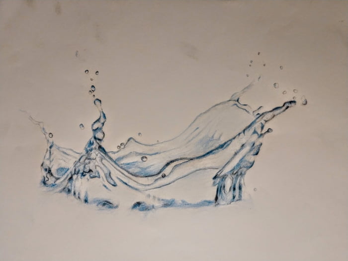 Hand drawn water splash vector illustration  CanStock