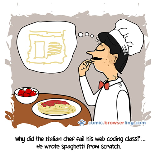 Spaghetti - Web Developer Joke - 9GAG