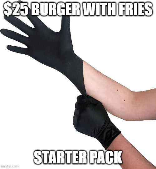 Black latex gloves = +10 cooking skill - 9GAG