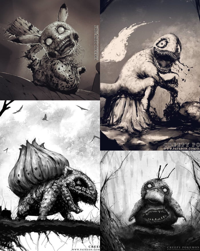 David Szilagyi reimagined Pokémon Characters As Monsters. Which one is ...