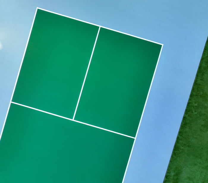 A Freshly Painted Pickleball Court 9GAG   AWGPMNd 700b 