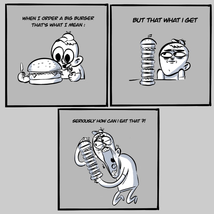 Burgers should be wider not longer 🍔 by dr_papyrus - 9GAG