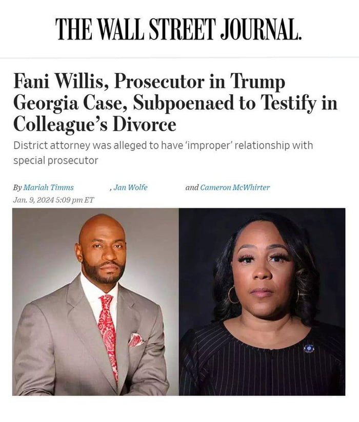 Georgia District Attorney Fani Willis Has Been Served A Subpoena To ...