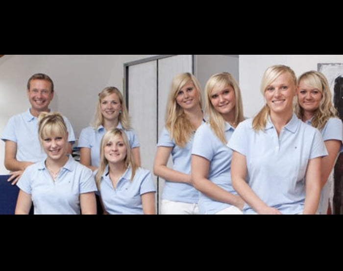 Dentist in Germany with 7 blonde assistant, could be Dr Bronn 9GAG