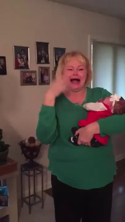 Grandma Surprised With