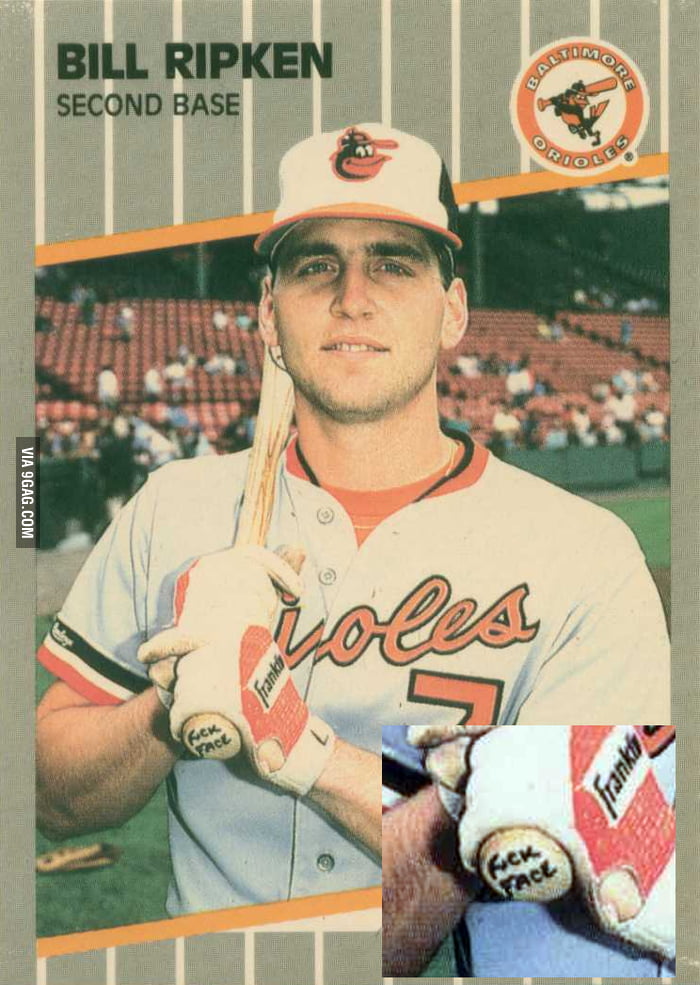 The best baseball card ever printed. 9GAG