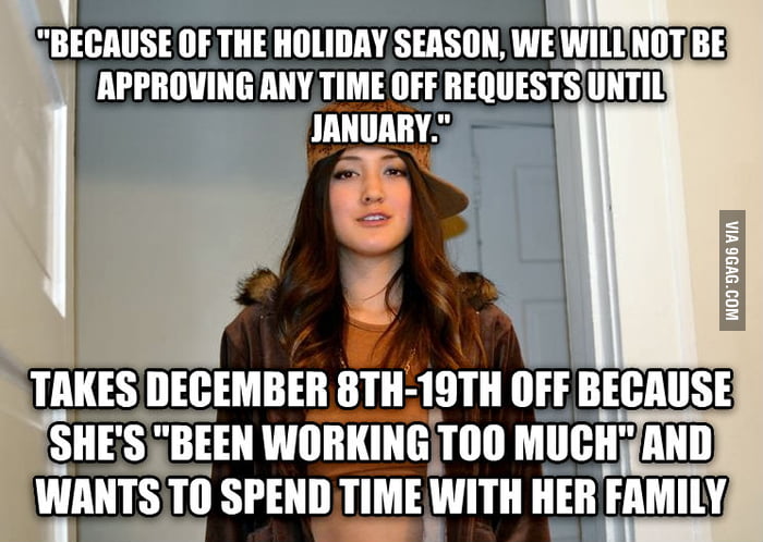 This time of year reminds me of my scumbag Sam's Club ...