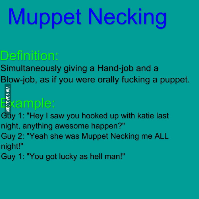 Muppet necking Muppet necking