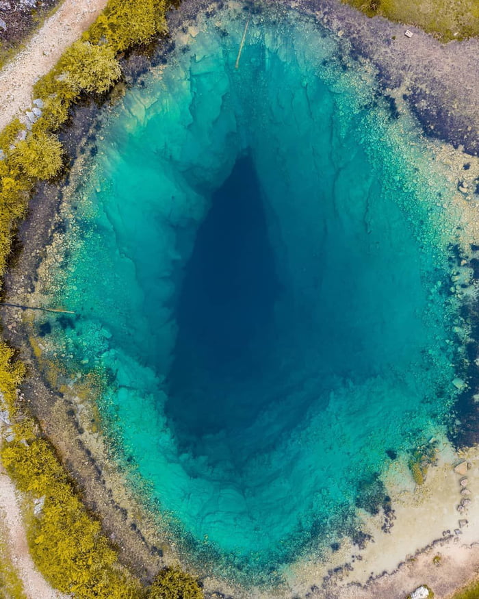 Blue Hole, source of Cetina river, Croatia - 9GAG