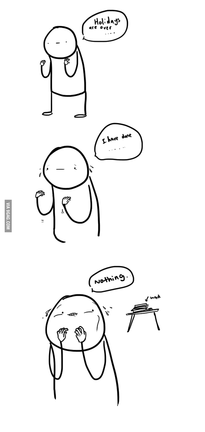 Pretty Much Sums Up My Holidays Time To Procrastinate 9gag