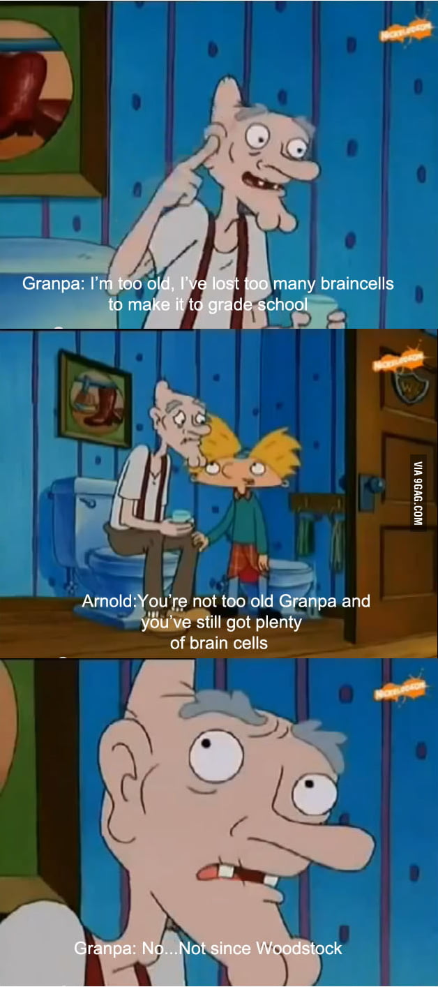 Re-watching old episodes of Hey Arnold, then Grandpa said this. 