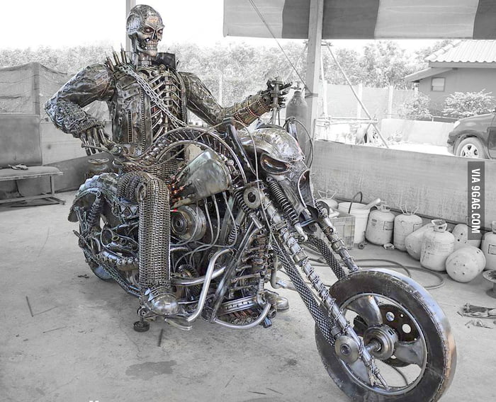 All metal Ghost Rider - 9GAG