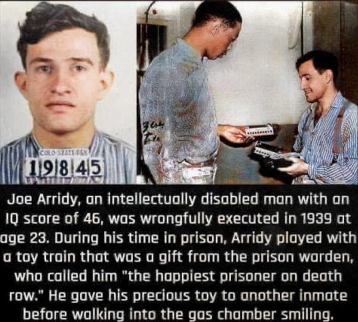 Since Joe Arridy Was Mentally Handicapped He Could Be Coerced Into Since joe arridy was mentally handicapped he could be coerced into
