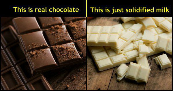 Does hating white chocolate make me racist? - 9GAG