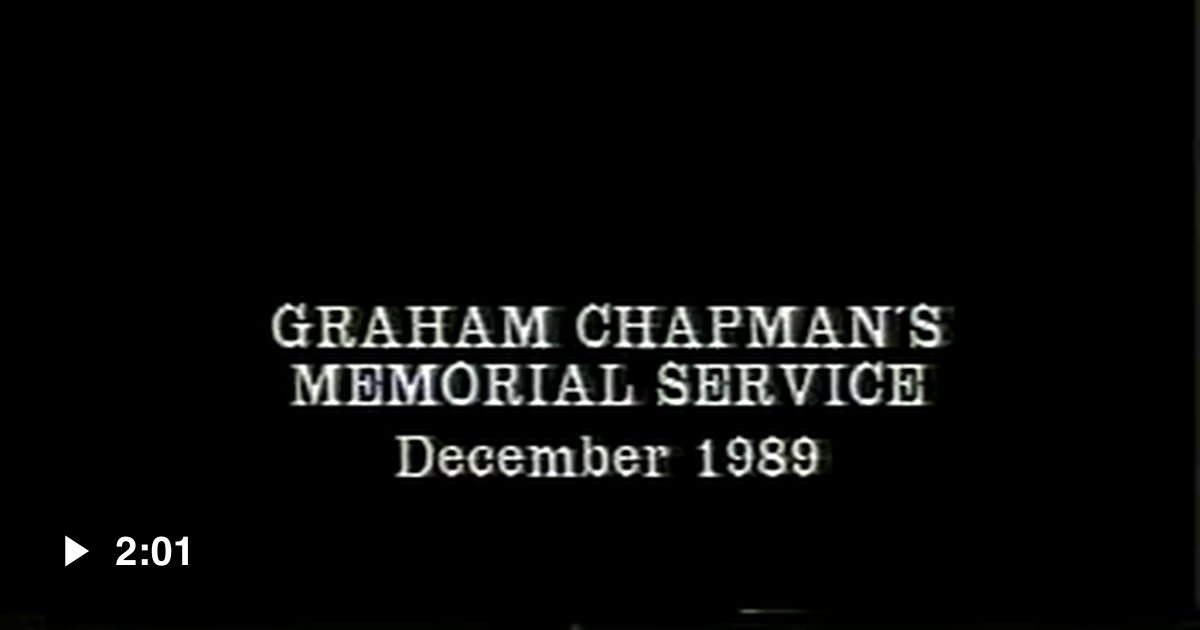 Graham Chapman's Eulogy by John Cleese (202) 9GAG