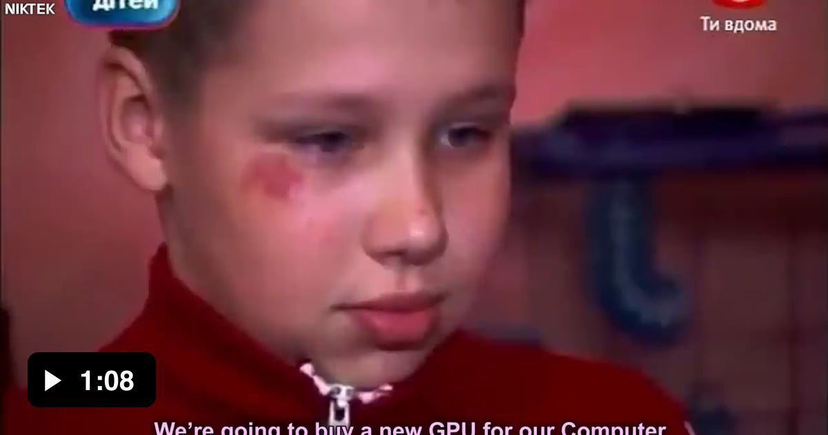 Kid tries to buy an RTX GPU in 2022 source : Niktek - 9GAG