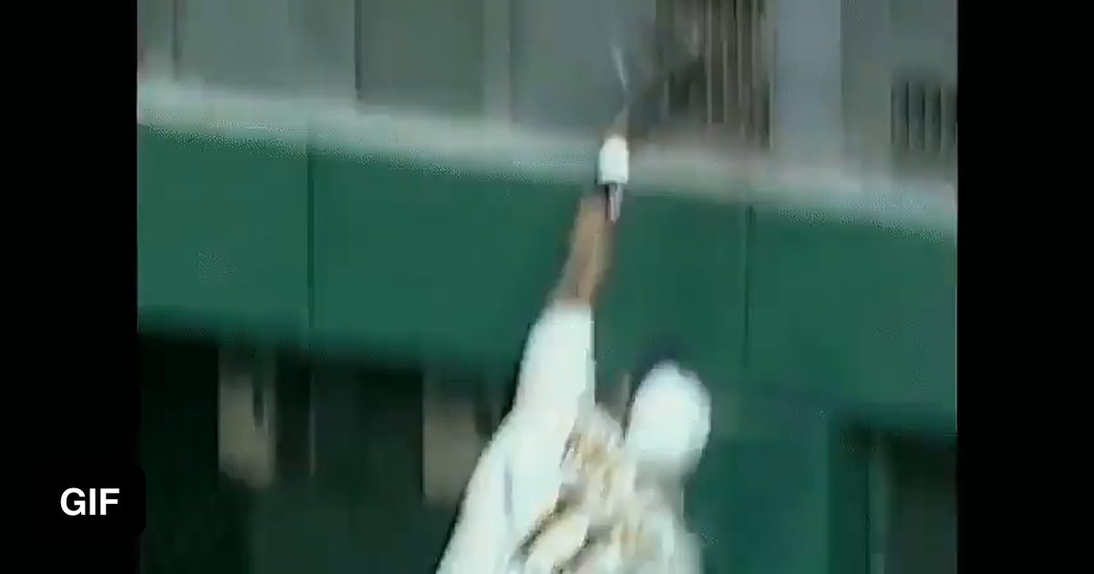 Jose Guillen redeems a botched catch with one of the greatest throws in