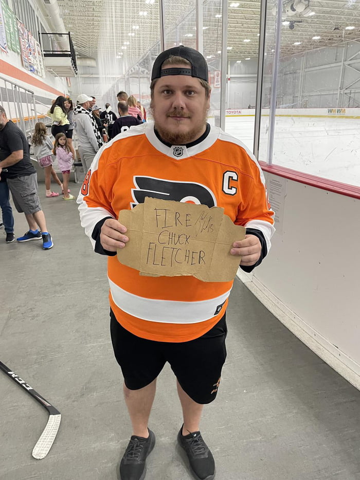Fan got Gaudreau to sign a fire Chuck Fletcher sign 9GAG