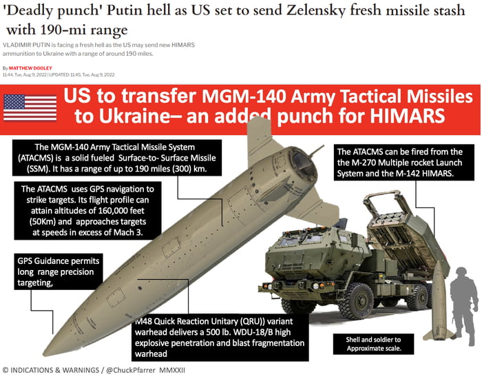 US Set To Send Ukraine Missiles With 300 KM Range - 9GAG