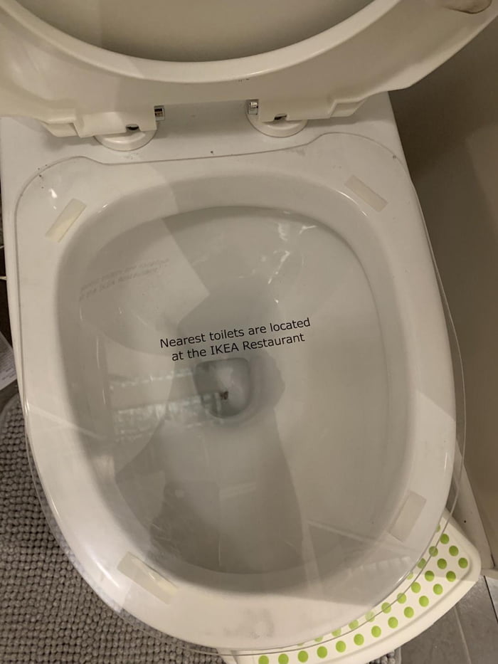 Someone pooped in this display toilet - 9GAG