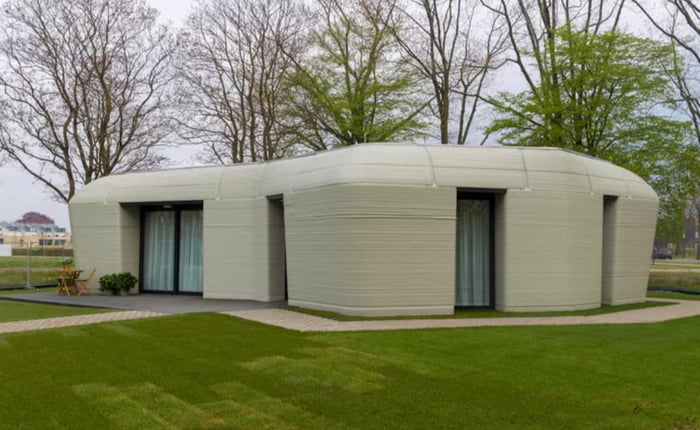 The first habitable house in the Netherlands fully made by a 3D printer ...