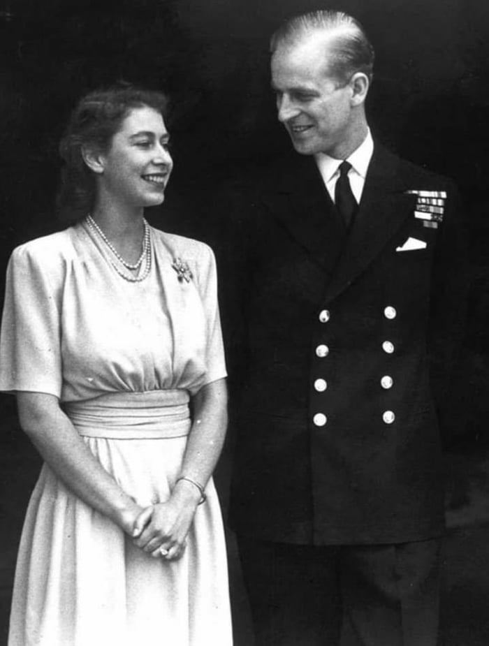 The then Princess Elizabeth & Phillip Mountbattan during their ...