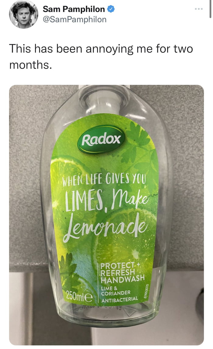The slogan on this hand soap 9GAG