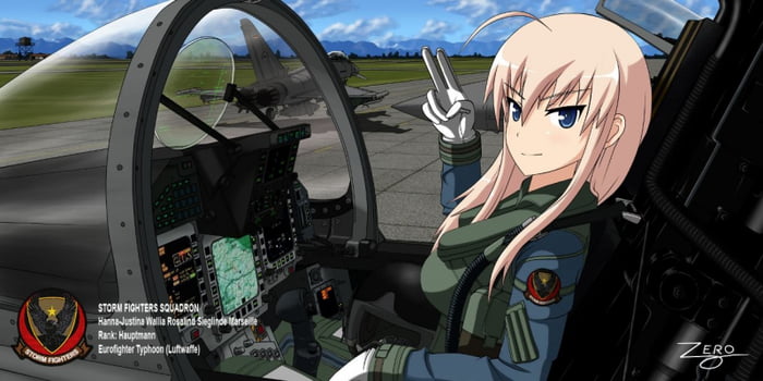 Anime Fighter Pilot Raptor Girl V1 by AbstractIntuitions on DeviantArt