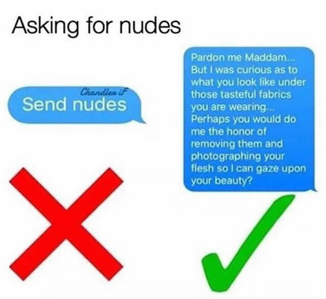Girls Who Ask For Nudes