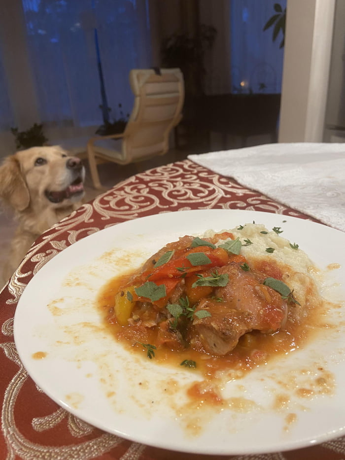 Adam Ragusea's Chicken cacciatore with cauliflower mash - 9GAG