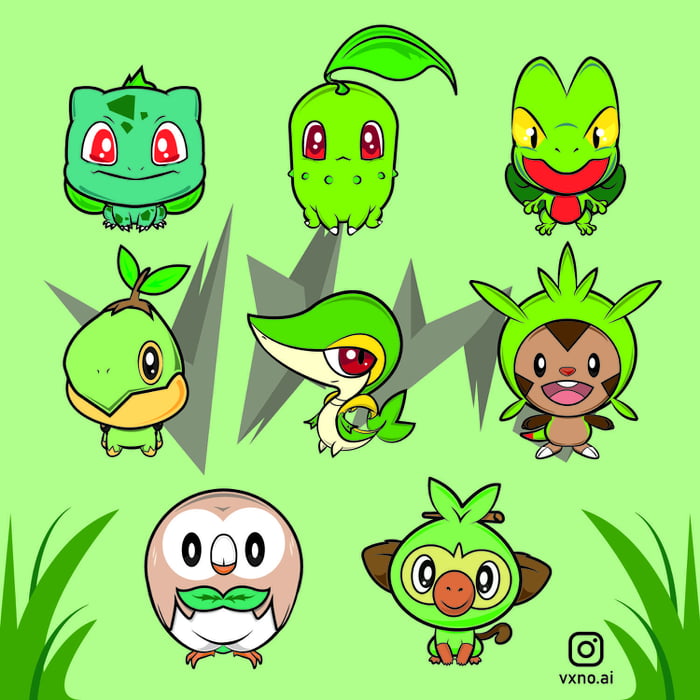 Who is your favourite Pokémon grass starter? - 9GAG