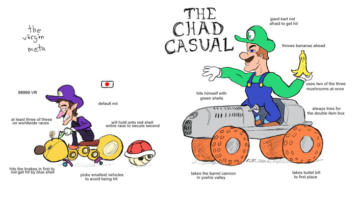 Virgin meta vs CHAD CASUAL - 9GAG