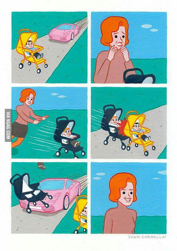 Saving the baby. Joan Cornella style - 9GAG