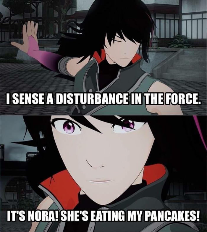 Dang It Nora Save Some For The Rest Of Us Lie Ren From Rwby 9gag