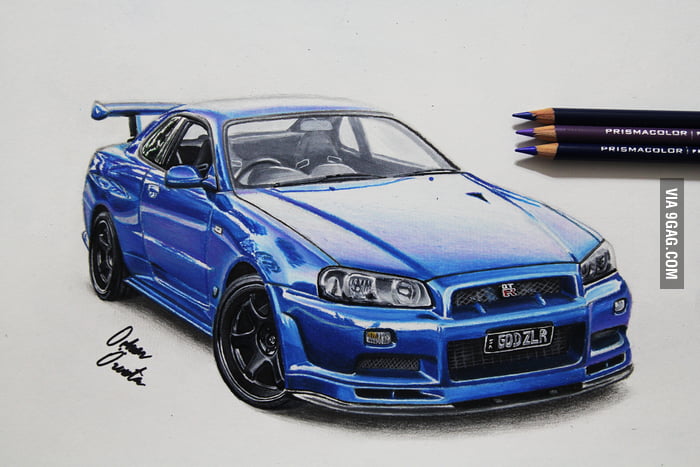 Nissan Gtr R Drawing By Me What Do You Think Gag