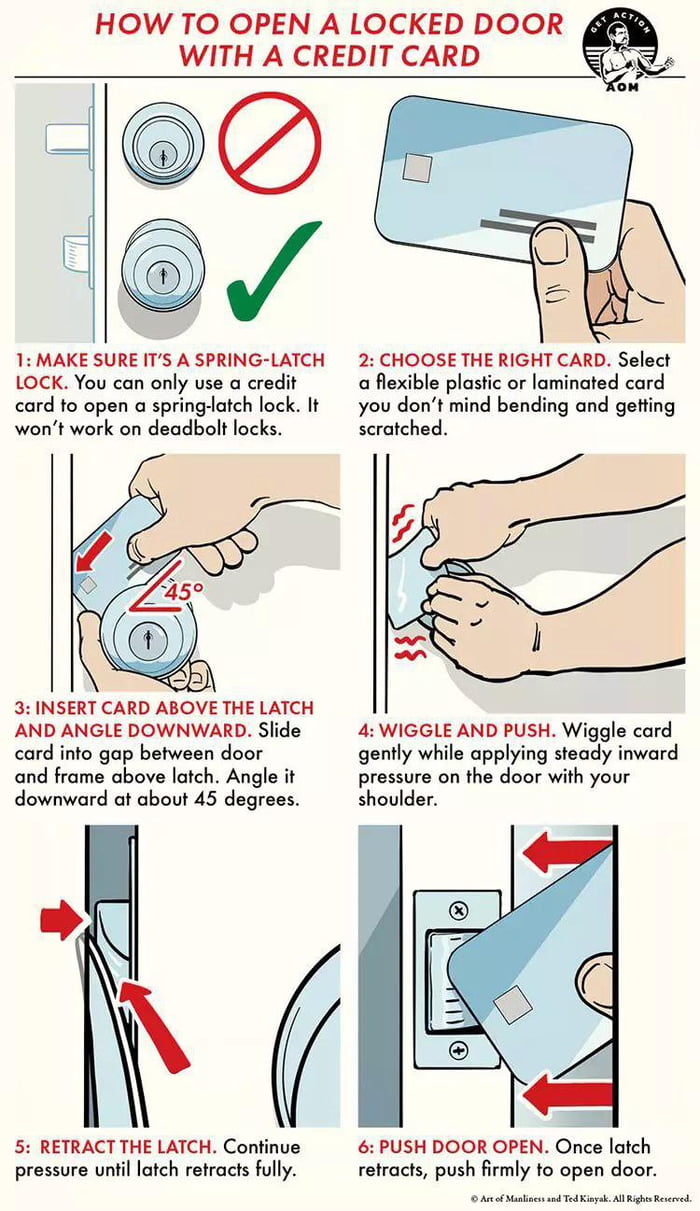 A cool guide that doubles as a security check for your doo - 9GAG