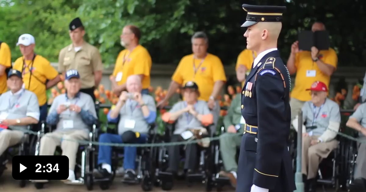 Sentinels assigned to the Tomb of the Unknown Soldier conduct a rifle ...