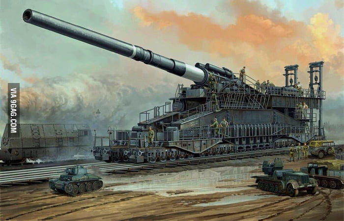 Shell of the Schwerer Gustav Railway Gun. - 9GAG