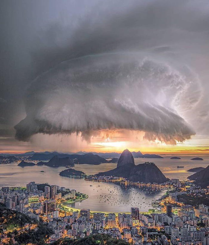 Storm over Rio de Janeiro 9GAG