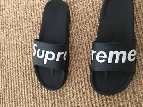 supreme flip flops amazon