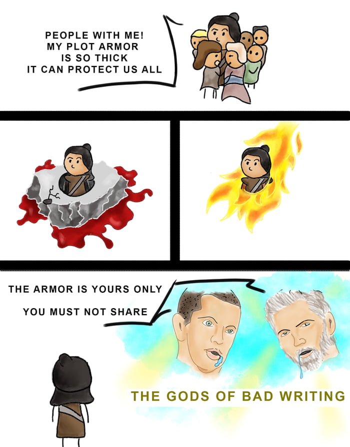 Plot Armor At Its Best 9GAG plot-armor-at-its-best-9gag