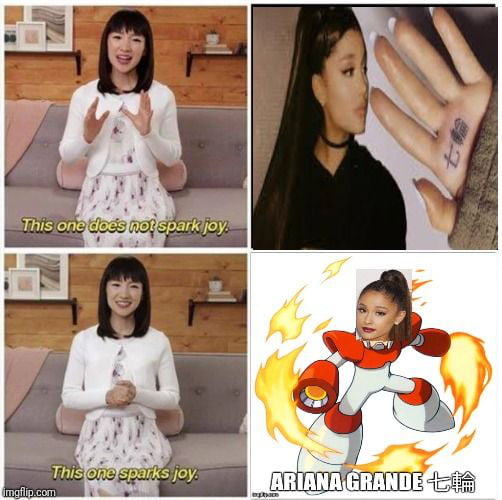 Ariana Grande S Tattoo Now Says 七輪指 Which Means Japanese q Grill Fingers 9gag