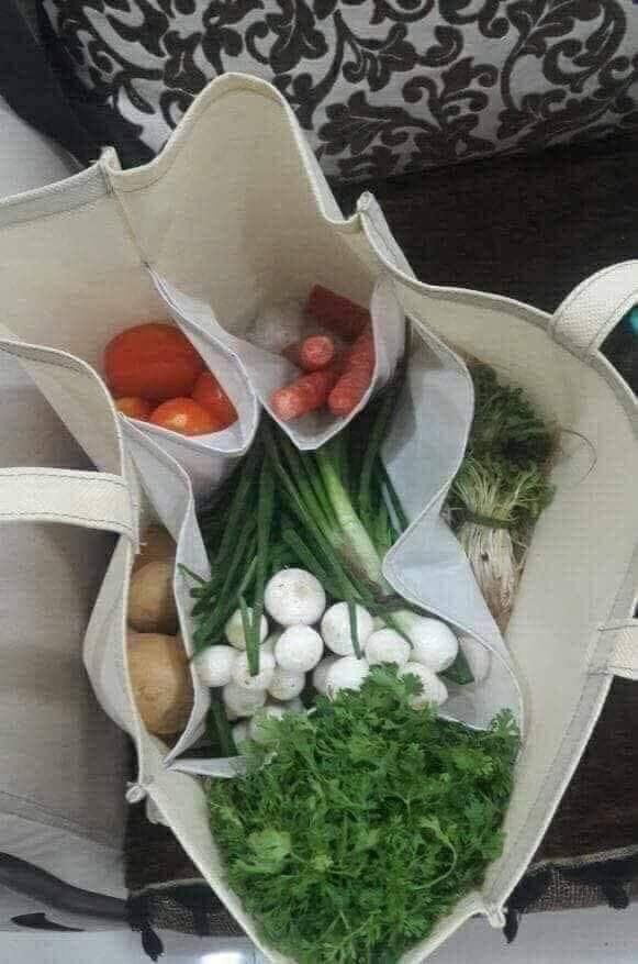 Plastic bags are now banned in Pakistan so people are making these at