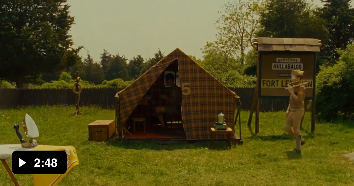 Wes Anderson Is Obsessed With Symmetrical And Planimetric Composition Camp Ivanhoe Scene From