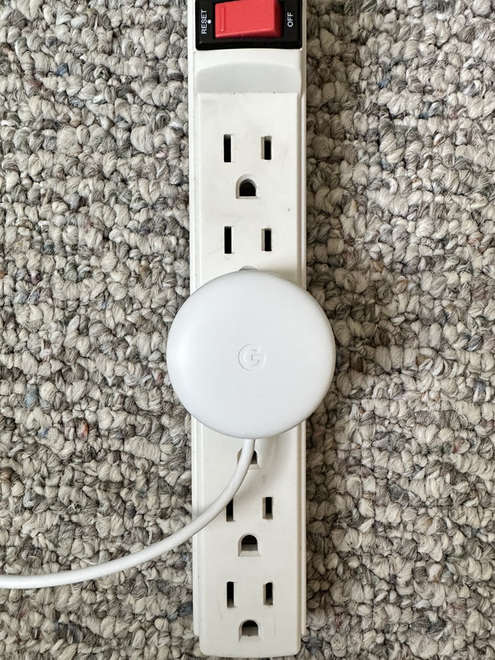 Nest Plug In Google Nest plug occupies three outlets. - 9GAG