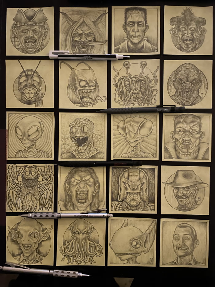 Random Post It Here is a random collection of my Post-it note drawings - 9GAG