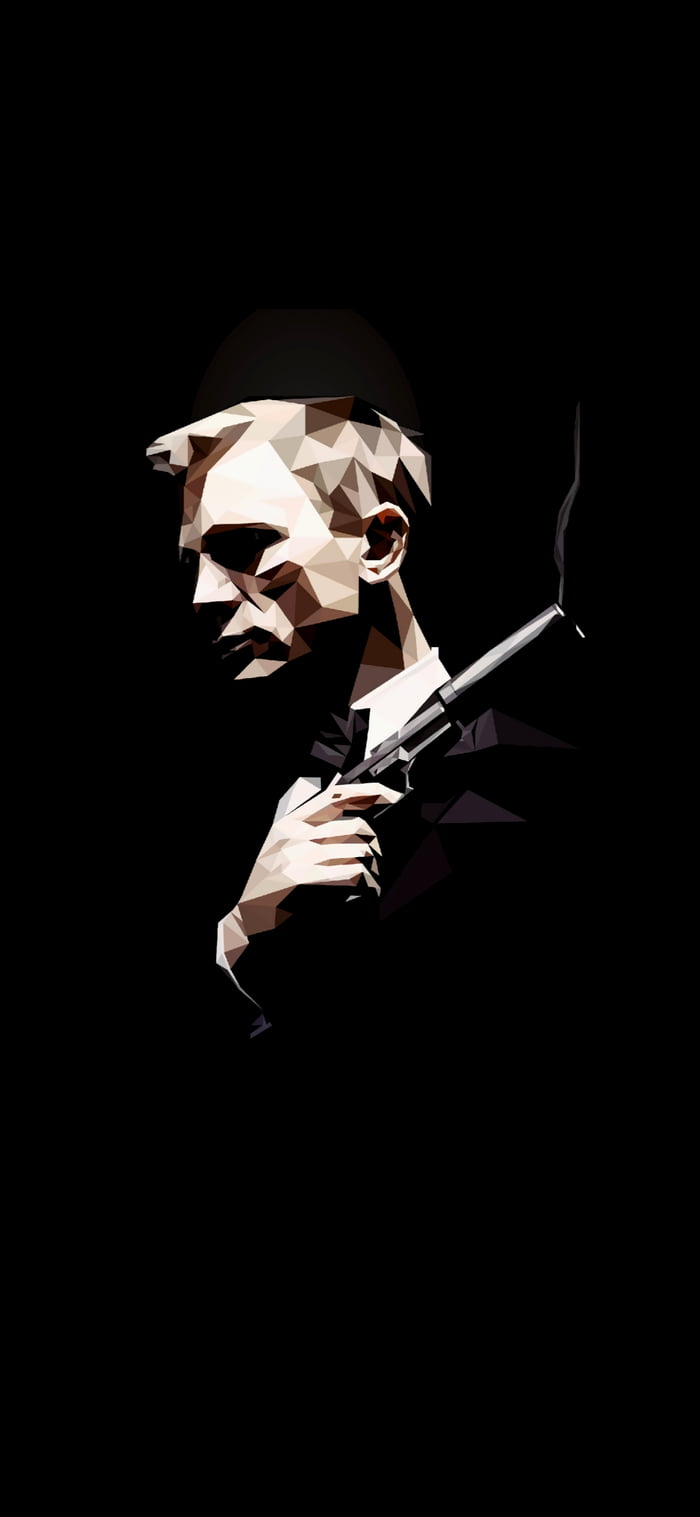 James Bond Low Poly Art 1440x3120 9GAG