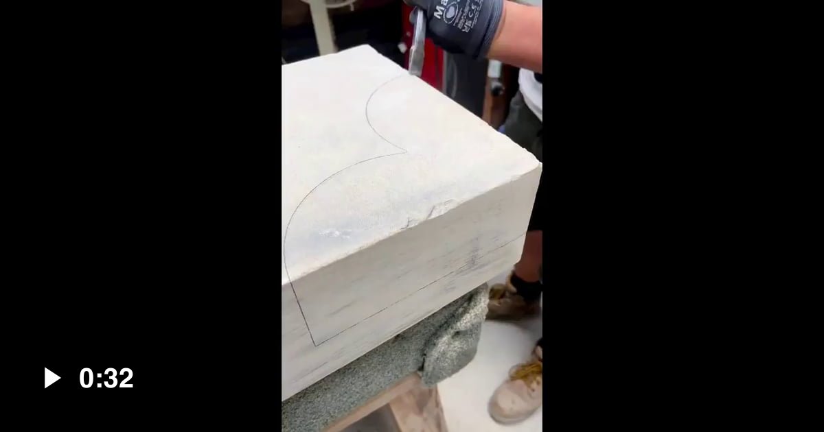 Rough to smooth. Hand carving marble. - 9GAG