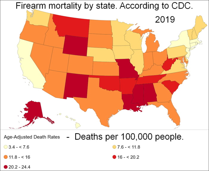 FACT: Red states lead the nation in gun deaths, and it's not even close ...