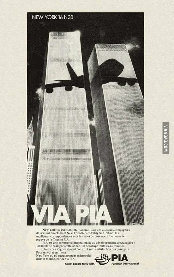 Pakistan International Airlines 1979 NYC ad campaign - 9GAG